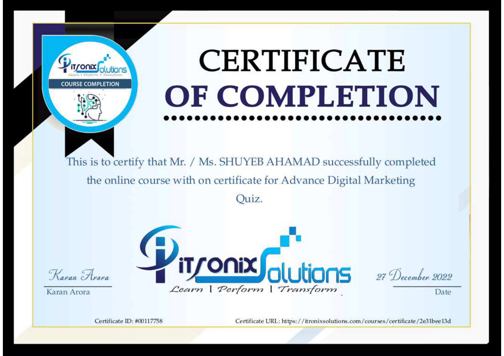 Advance Digital marketing